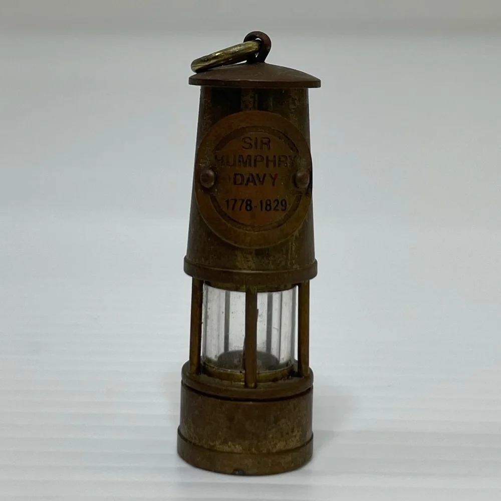 Vintage Rare Miniature Miners Safety Lamp England